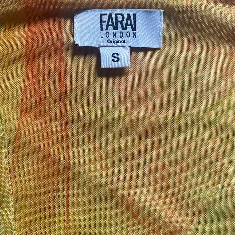 Farai London Orange and Yellow Swirl Bodysuit - Picture 5 of 6